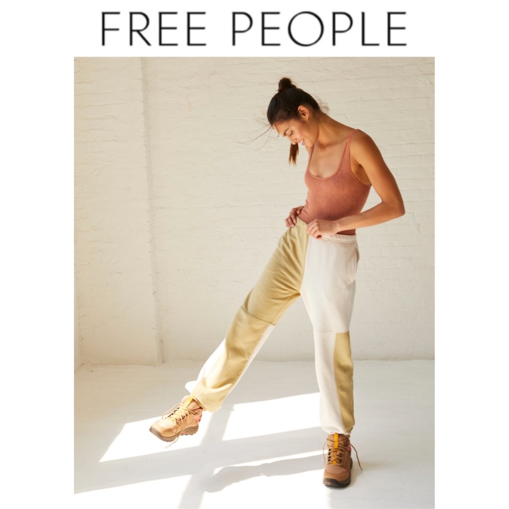 Free People Patched Up Colorblock Sweatpants